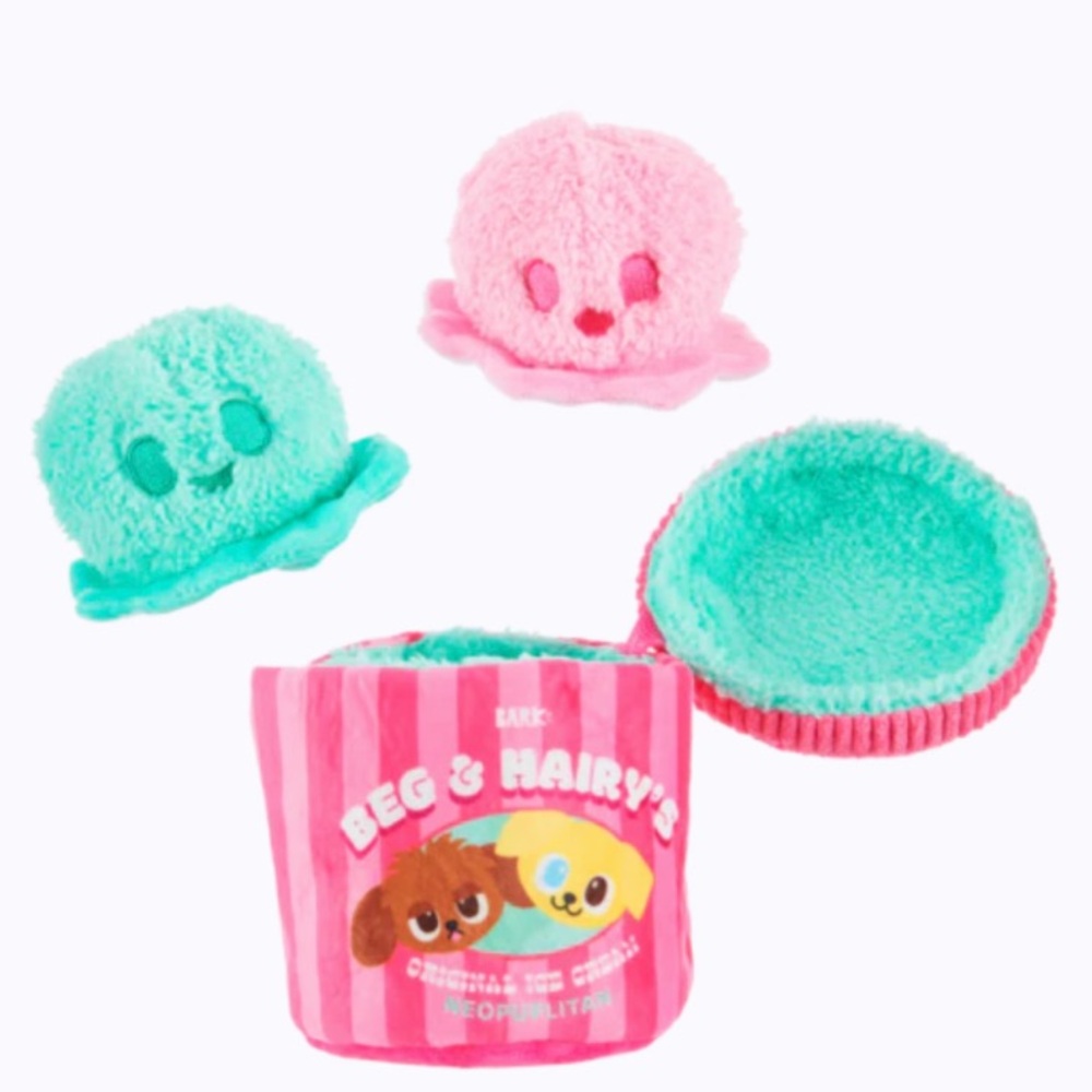 Bark ‘Beg & Hairy's Ice Cream’ Plush Dog Toy(s)